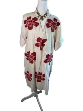 THML Floral Puff Sleeve Dress Medium